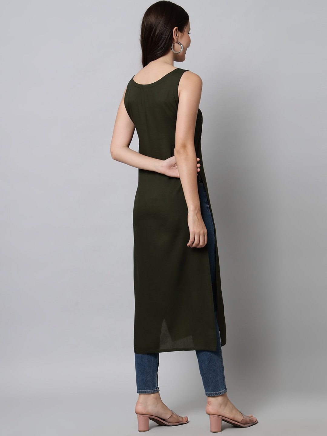 Kalini Women Green Kurta - Swadesiicart