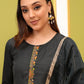 Vishudh Green Embroidered Thread Work Kurta with Palazzo & Dupatta - Swadesiicart
