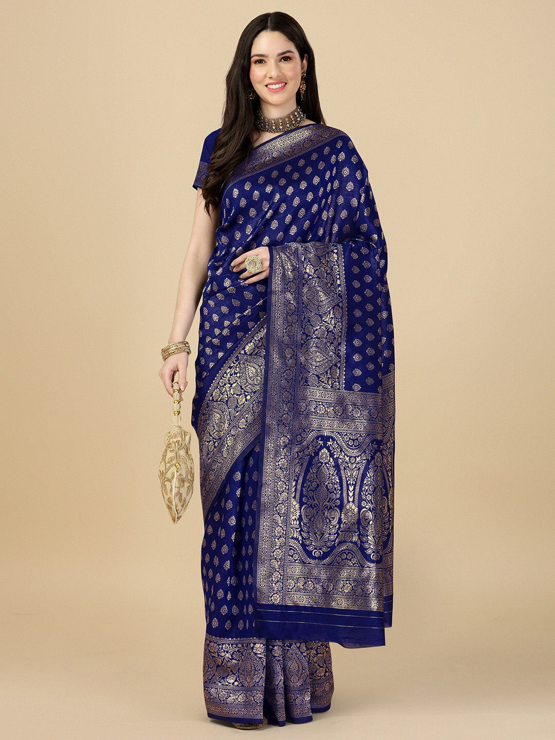 Kalini Woven Design Zari Art Silk Banarasi Saree | Swadesiicart
