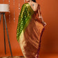 Anouk Green Paisley Woven Design Zari Organza Banarasi Saree | Swadesiicart