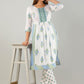 Kalini Floral Printed Pleated Gotta Patti Kurta with Trousers - Swadesiicart