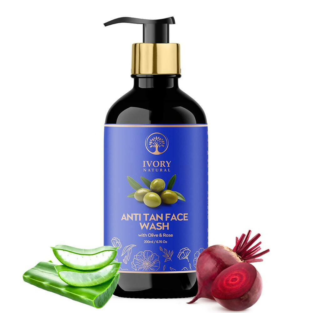 Ivory Natural Tan Face Wash For Crystal Clear And Radiant Skin | Swadesiicart