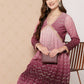 Ahalyaa Women's Traditional wear Ethnic Dress - Burgundy | Swadesiicart