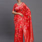 Astita Banarasi Silk Red Saree | Swadesiicart