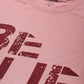 Alcis Men Dusty Pink & Maroon Typography Printed T-shirt | Swadesiicart