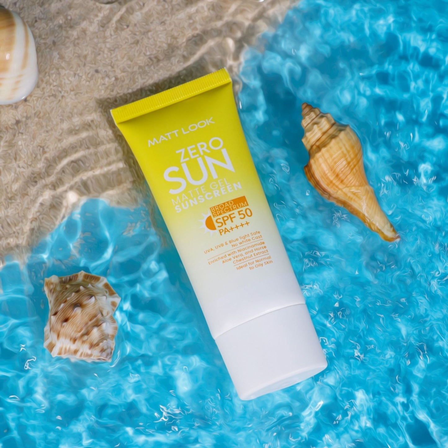 Matt Look Zero Sun Matte Gel SPF 50 PA++++ Sunscreen - Swadesiicart