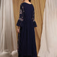 Kalini Women Navy Blue Floral Embroidered Thread Work Kurta with Sharara | Swadesiicart