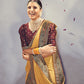 Mitera Ready to Wear Saree With Heavy Brocade Blouse | Swadesiicart