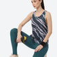 ASICS Ventilate Actibreeze Aop Women White Green Printed T-shirt | Swadesiicart