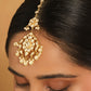 Nuyug 22K Gold-Plated Kundan Studded Maang Tikka Head Jewellery | Swadesiicart