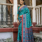 Vishnu Weaves Women's Rama Cotton Silk Printed Saree with Blouse - Swadesiicart