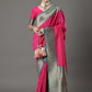 Mitera Floral Woven Design Zari Banarasi Saree | Swadesiicart