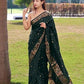 Kalini Floral Woven Design Zari Banarasi Saree | Swadesiicart