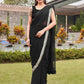 Tikhi Imli Black Beads and Stones Saree | Swadesiicart