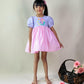 ArthLife Lavender Pink Permaid Party Wear Dress