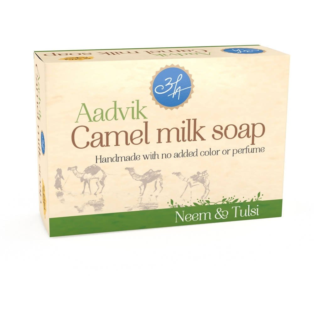 Aadvik Camel Milk Soap With Neem & Tulsi - Swadesiicart