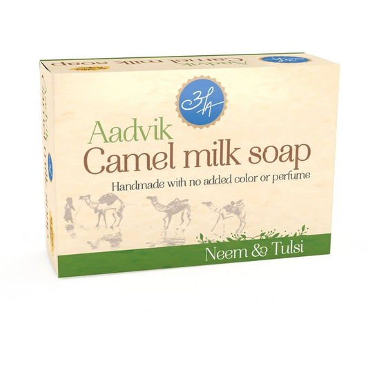Aadvik Camel Milk Soap With Neem & Tulsi - Swadesiicart