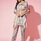 Myshka Multi Printed Women Bling & Sparkly Co-Ords - Swadesiicart