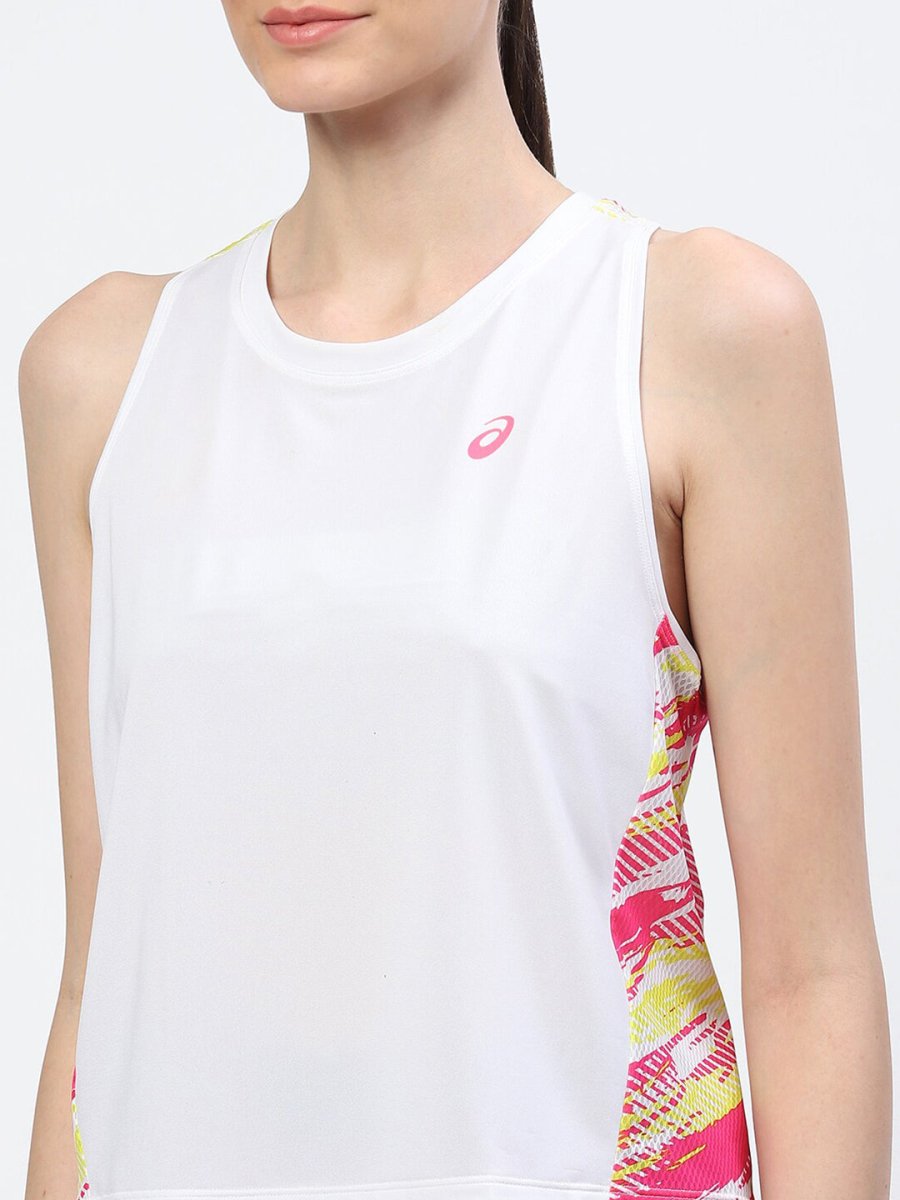 ASICS Women Color Injection Logo Printed T-Shirt | Swadesiicart