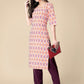 Kalini Geometric Printed Printed Regular Kurta with Trousers - Swadesiicart