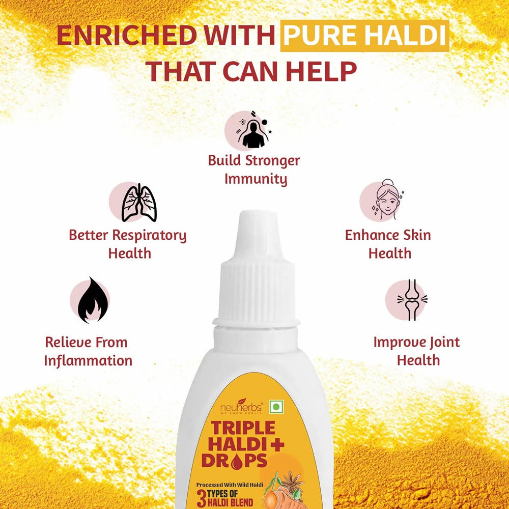 Neuherbs Triple Haldi Plus Drops | Swadesiicart
