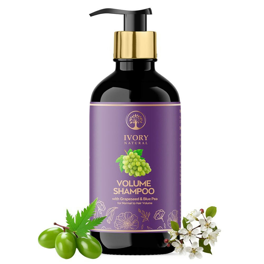 Ivory Natural Hair Volume Shampoo For Thicker And Voluminous Hair | Swadesiicart