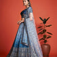Jyoti Fashion Women's Blue Heavy Chinon Sequins Embroidered Designer Lehenga Choli Set | Swadesiicart