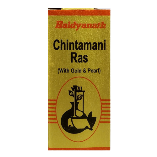 Baidyanath Chintamani Ras with Gold - 10 Tablets | Swadesiicart