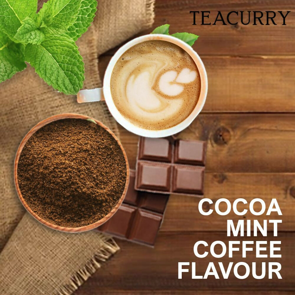 Teacurry Mint Cocoa Coffee - Arabica Freeze Dried Coffee for Instant Hot & Cold Coffee - Swadesiicart