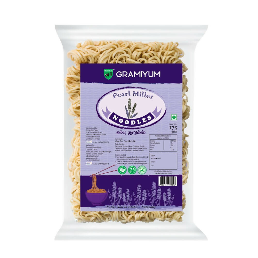 Gramiyum Pearl Millet Noodles – Kambu Noodles - Gramiyum