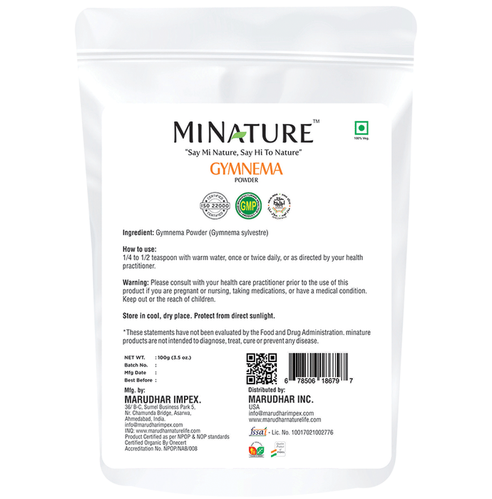 Minature Gymnema Powder | Swadesiicart
