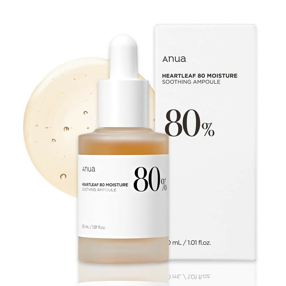 Anua Peach Heartleaf 80% Soothing Ampoule Highly Concentrated Skin Calm Serum - Korean Skincare | Swadesiicart