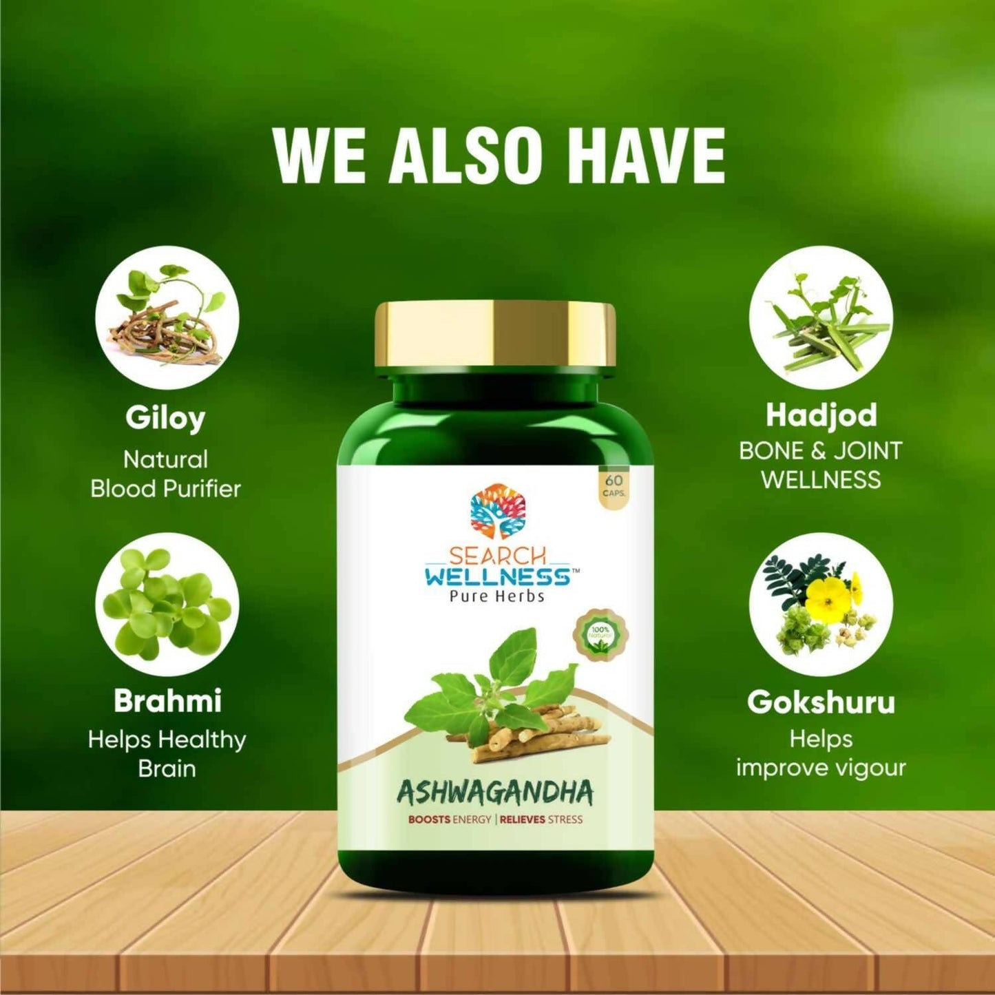 Search Wellness Ashwagandha Capsules | Swadesiicart