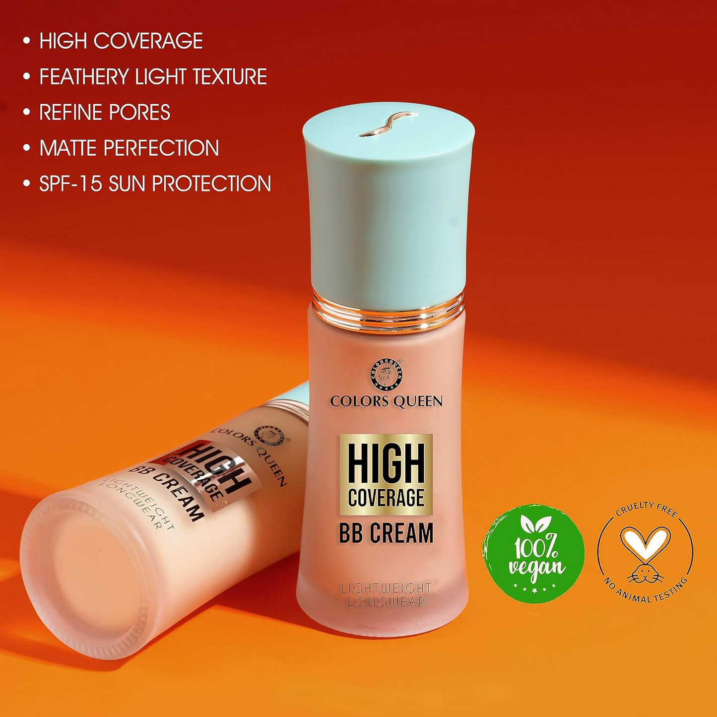 Colors Queen High Coverage BB Cream Foundation - Classic Ivory | Swadesiicart