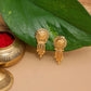 Ruby Raang Gold Dangler Earrings | Swadesiicart