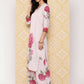 Ahalyaa Women's Traditional wear Kurta Set - Beige | Swadesiicart