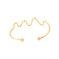 NVR Women Gold-Polished Adjustable Kada Bracelet - Swadesiicart