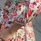 Women's Partywear Designer White & Multi Muslin co-ord set - Stylishta - Swadesiicart