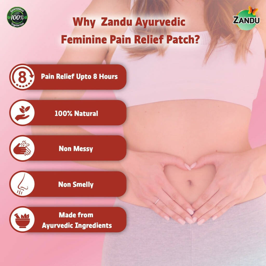 Zandu Feminine Pain Relief Patch - Swadesiicart