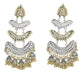 Mominos Fashion Johar Kamal Beautiful Silver & Gold Earrings - Mominos Fashion