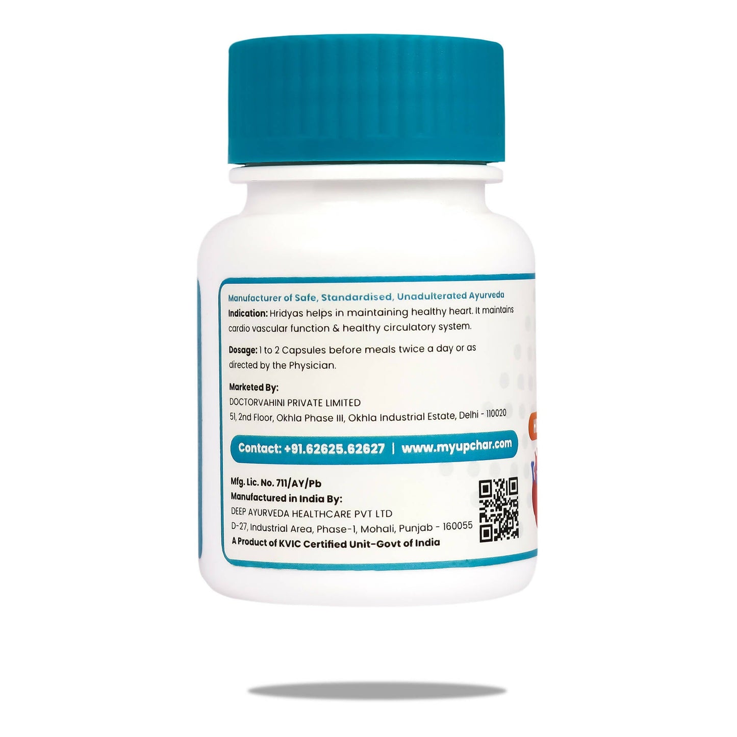 myUpchar Ayurveda Hridyas Capsules - Swadesiicart