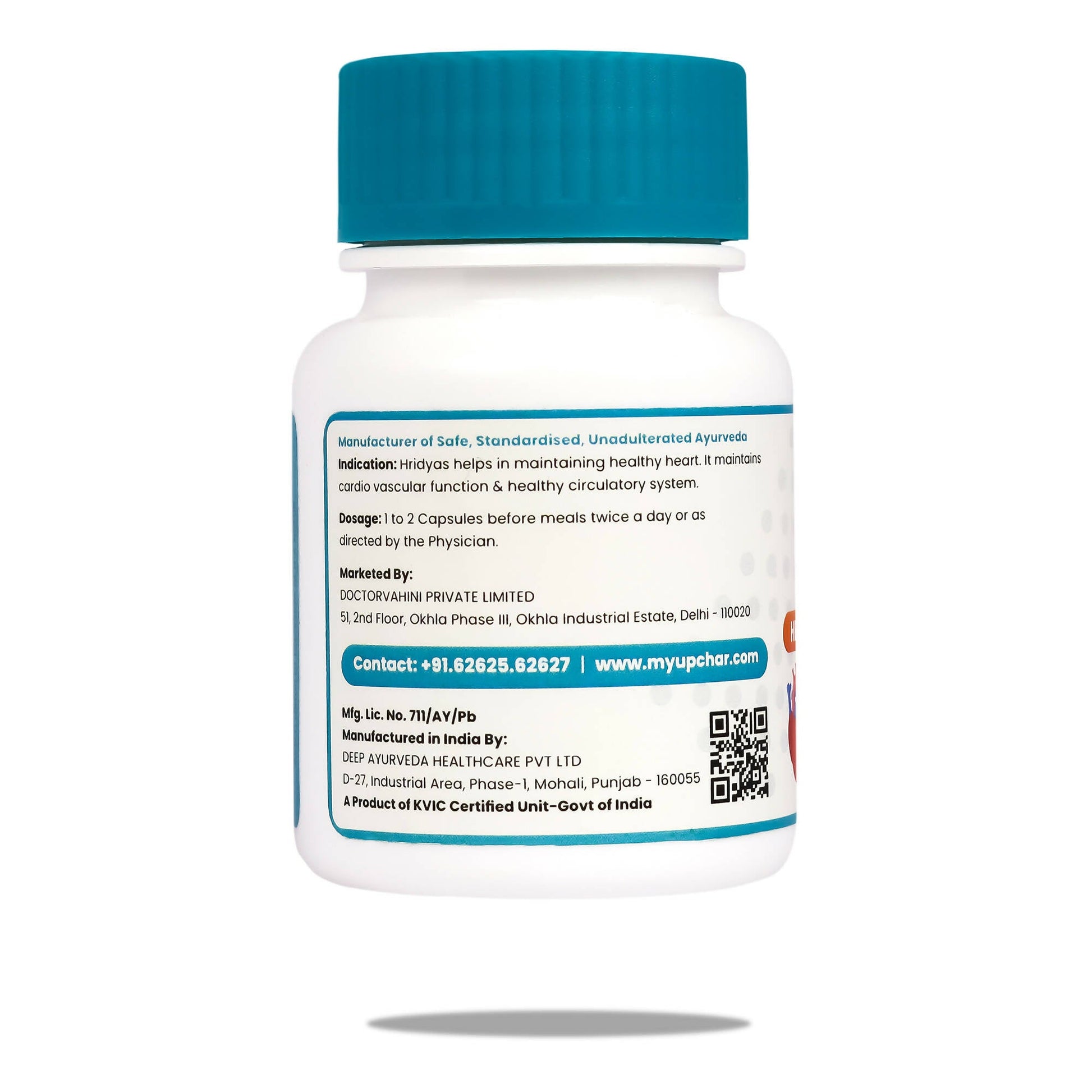 myUpchar Ayurveda Hridyas Capsules - Swadesiicart
