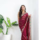 Vamsee Aaradhna Maroon Georgette Saree - Swadesiicart