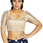 Aastha Fashion Women's Off White Art Silk Designer Traditional Readymade Blouse