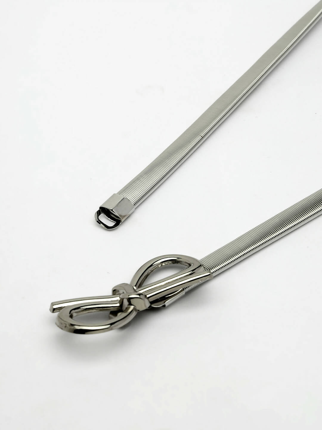 NVR Women Circular Silver Plated Stretchable Metal Belt | Swadesiicart
