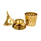 Spillbox Gold-Toned Brass Amar Lamp Pooja Essential | Swadesiicart
