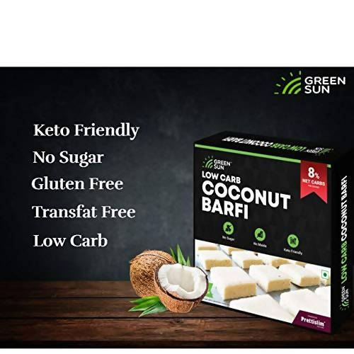 Green Sun Low Carb Coconut Barfi | Swadesiicart