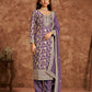 Anaita Purple Premium Dolla Jacquard Embroidered Stitched Salwar Suit