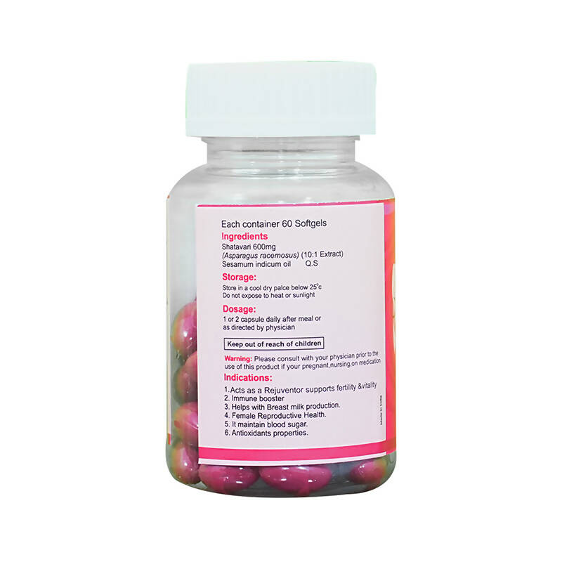 KBK Herbals Shatavari Extract Capsules - Swadesiicart