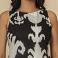 Yufta Cotton Black Pin Tuck Co-Ord Set - Swadesiicart
